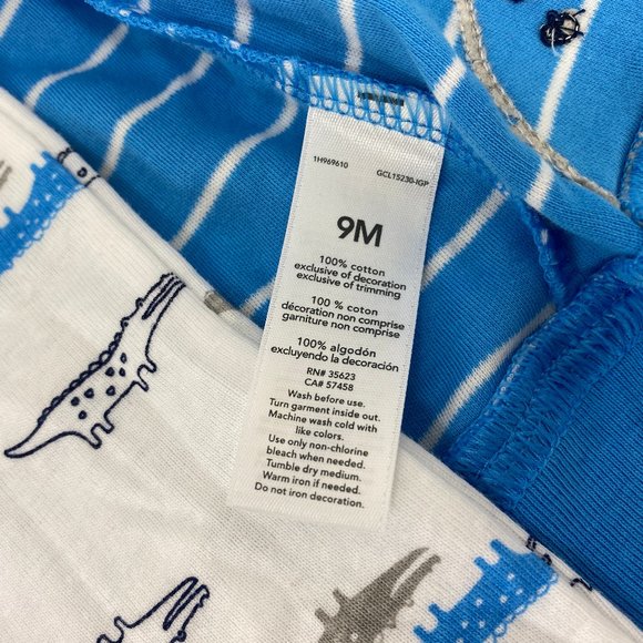 Carter's 3 Piece Outfit Set Alligator Hoodie 9M - Picture 4 of 6